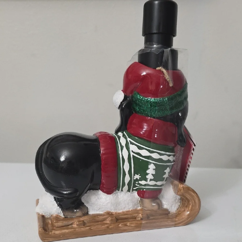 The Holiday Shoppe Holiday Festive Dog Soap Dispenser, NWT